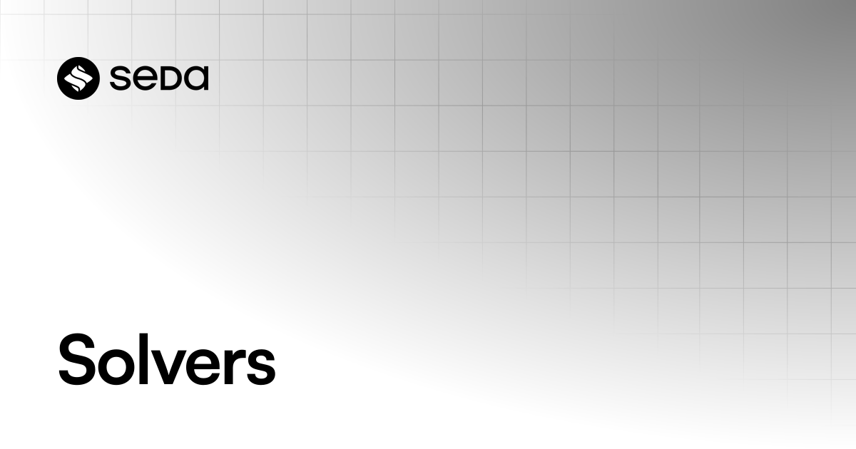 Solvers | SEDA Network Home