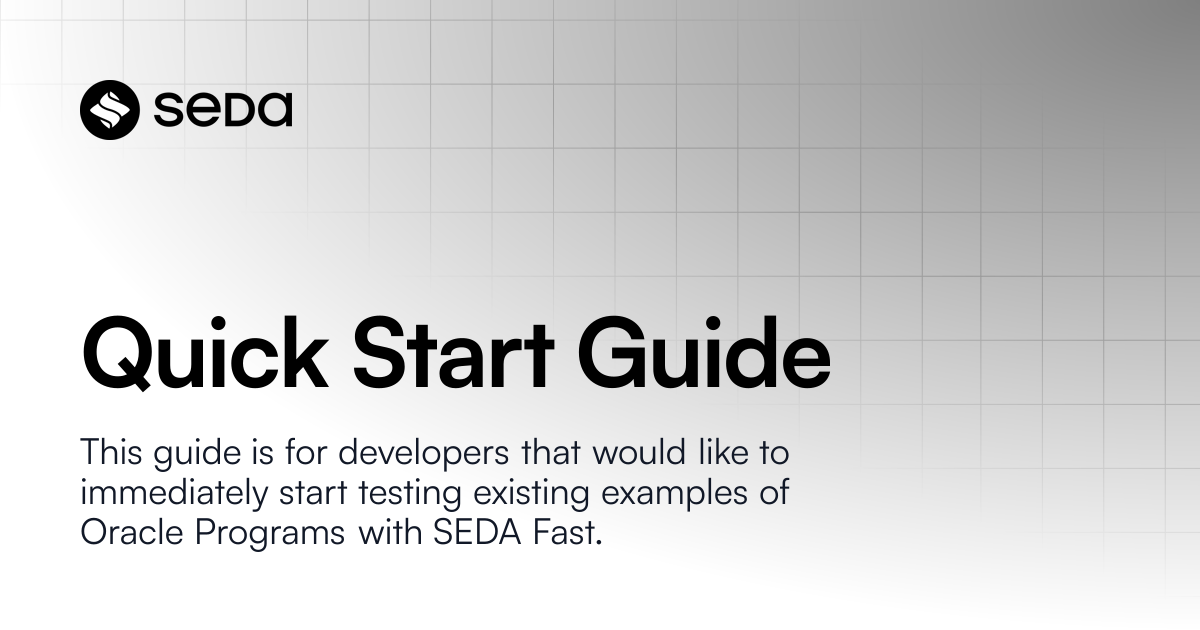 Quick Start Guide | SEDA Network Home